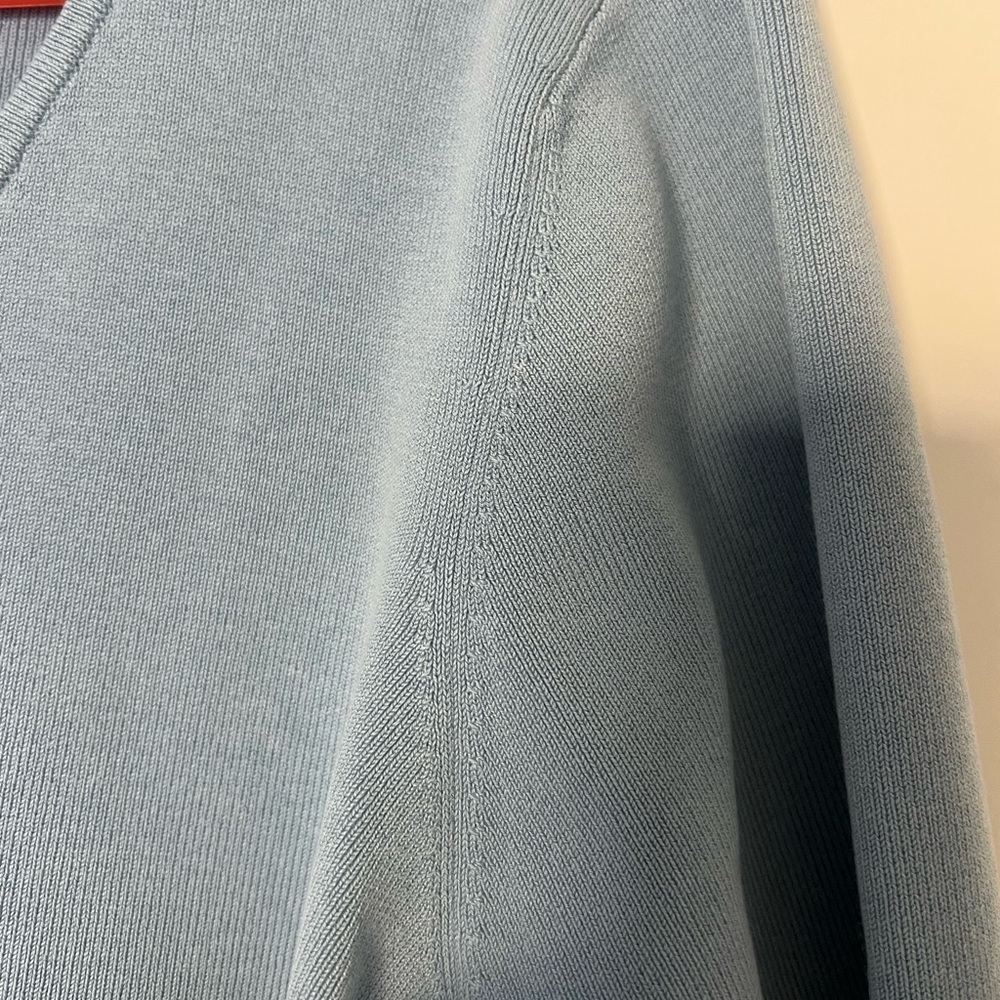 Ann Taylor light blue cardigan w 3/4 sleeves. Like new. Size XL, - Picture 8 of 8